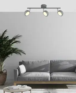 Nástěnná lampa s měkkým LED páskem, šedá 3000K