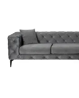 Rohová sedací souprava Como Eco Right - Anthracite, Black