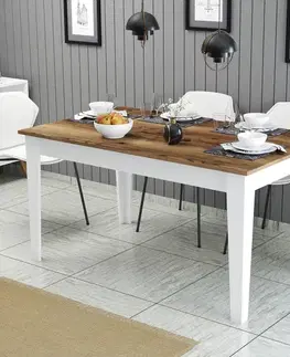 Jídelní stůl Milan 520 - Walnut, White