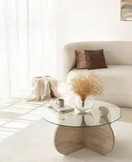 Konferenční stolek Bubble Travertine