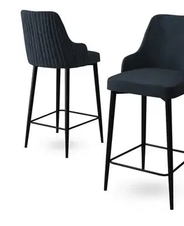 Bar Stool Set (6 Pieces) Enox - Anthracite, Black