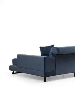 Rohová sedací souprava Frido Right (L3+Chl) - Navy Blue