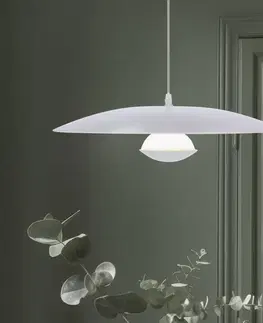 Závěsná lampa bílá LED 48cm Lund Ledea
