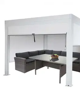 Bioklimatická pergola HWC-L46 3x3 se 4 bočními stěnami