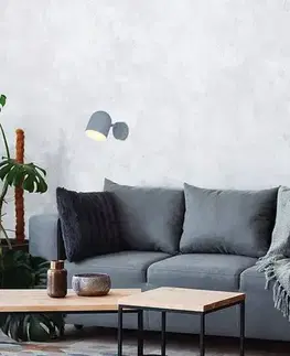 Nástěnná lampa 1X40W E27 matně šedá AZURO