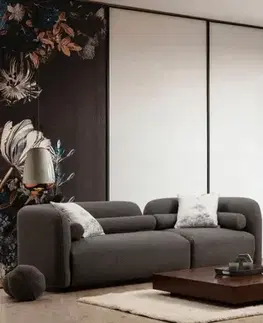 Trojmístná pohovka Victoria Grey Bouclette