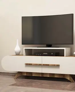 Televizní stolek Rose Walnut Cream