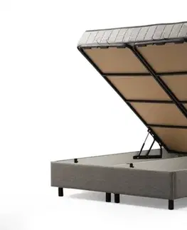 Rám jednolůžkové postele s čelem Vitalia 120 x 200 - Light Grey