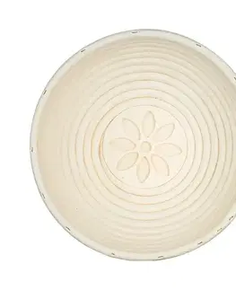 Banquet Ošatka kulatá na kynutí chleba Natural pr. 21 x v. 7,5 cm, kytička