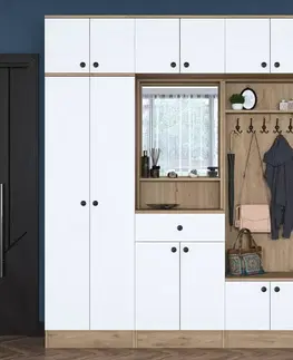 Předsíňová sestava Ewa White and Walnut