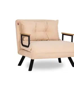 Rozkládací křeslo Sando Single - Cream