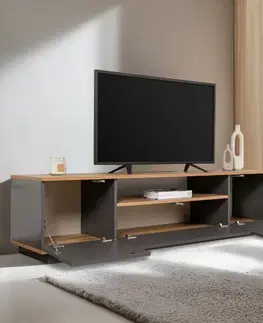 TV stolek Veramont - Anthracite, Atlantic Pine