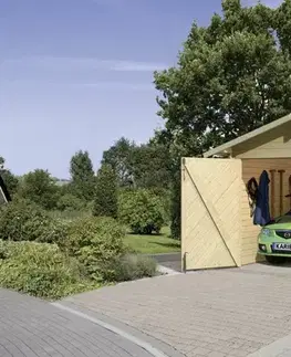 Přístřešek na auto 297 x 447 cm smrk Dekorhome