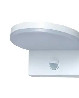 Rabalux 77120 venkovní nástěnné LED svítidlo se senzorem Batida, bílá