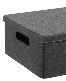 PLAST TEAM - Box VEGA tmavěšedý střední
