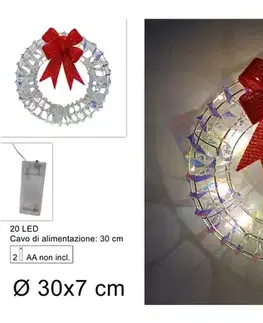 PROHOME - Věnec 58x66cm LED mašle