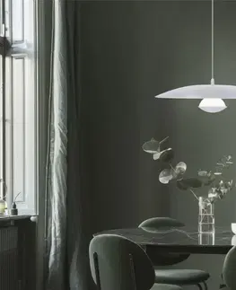 Závěsná lampa bílá LED 48cm Lund Ledea