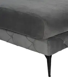 Rohová sedací souprava Como Eco Left - Anthracite, Black