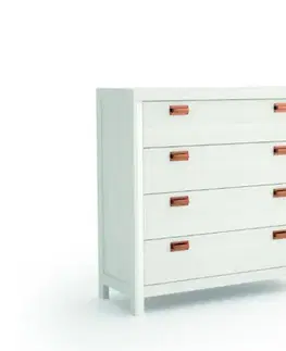 Estila Moderní masivní designová komoda Lyon na nožičkách s možností volitelné barevnosti nanožičkách 110cm