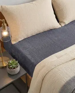 4Home Froté prostěradlo DELUXE antracit, 200–220 x 200 cm