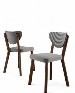 Sada židlí (4 kusy) Arfe - Grey, Brown