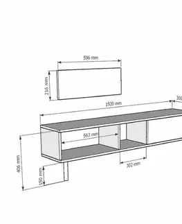 TV stolek Yuka 150 - White