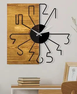 Dekorativní dřevěné nástěnné hodiny Wooden Clock 29