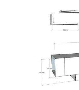 TV stolek Matera - White, White