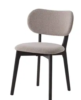 Estila Jídelní židle Bronco, béžová, tmavý dub