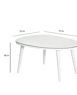 Konferenční stolek Gusto - White