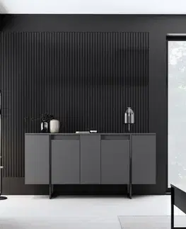 Konzolový stolek Luxe - Anthracite, Black
