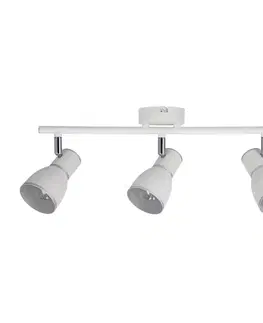 Nástěnná lampa 3x40W E14 bílá/chrom