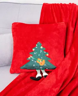 4Home Vánoční povlak na polštářek Merry Christmas tree, 40 x 40 cm
