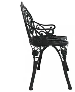 Zahradní lavice 100 cm litý hliník Dekorhome