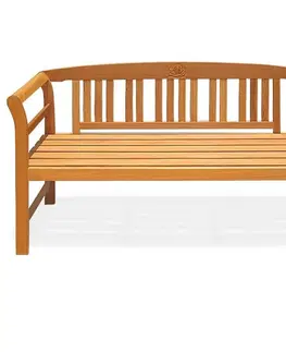 Zahradní lavice růžový eukalyptus Dekorhome