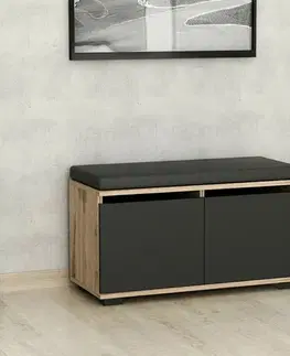 Botník Drago Walnut and Black
