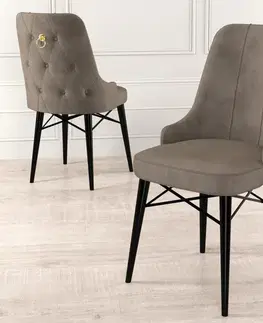 Sada židlí (6 kusů) Pare - Cappuccino, Black