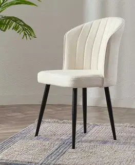 Sada židlí (4 kusy) Rubi - Cream, Black