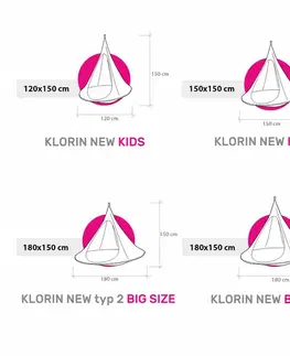 Závěsné křeslo KLORIN NEW KLASIK CACOON HAMMOCK Tempo Kondela