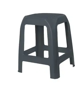 Plastová stolička DESIGN antracit, 41 x 35 x 46 cm