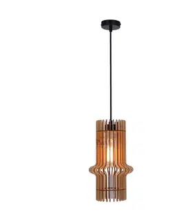 Závěsná lampa Eco 4 1x40 e27 Dřevěné stínidlo