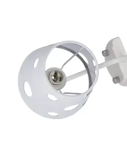 Bílá nástěnná lampa Batley Ledea s otvory