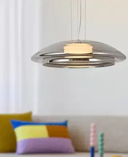 Lampa wisząca Ombre 34 szklana nad stół do salonu z kloszem dymionym