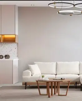 Rohová sedací souprava Eti Oak Right - White