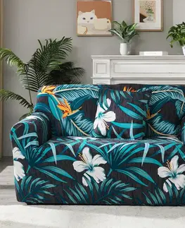 4Home Napínací potah na křeslo Flora, 75 - 95 cm