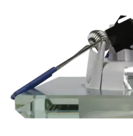 Stropní svítidlo chrom/modré čtvercové LED SSP-22