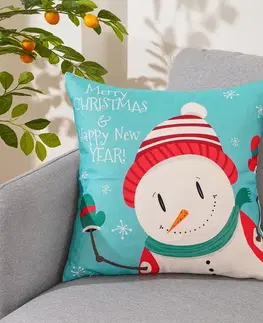 4Home Vánoční povlak na polštářek Happy Snowman, 45 x 45 cm