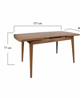Rozkládací jídelní stůl Inci Walnut