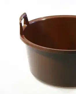 ALFA PLASTIK - Škopek 43x19cm hnědý 15 l