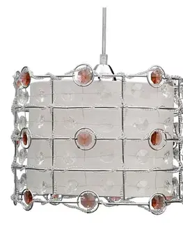 Stropní lampa Seneca E27 jantarová